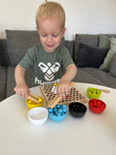 Finmotorisk Kuglespil af træ - 132 dele