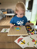 Mosaik Brikspil af træ - 116 dele