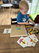 Mosaik Brikspil af træ - 116 dele