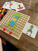 Mosaik Brikspil af træ - 116 dele