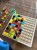 Mosaik Brikspil af træ - 116 dele