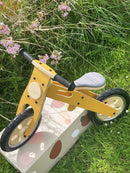 Løbecykel i træ - Mustard - FLEXA - Fra 3 år