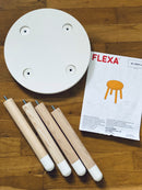 Taburet - Hvid - FLEXA