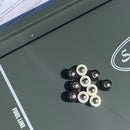 Shuffleboard pucksæt hvid/sort - 10 stk