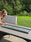 Shuffleboard - Grå  - Mål: 122 x 33 cm