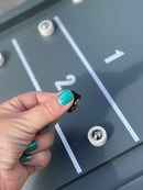 Shuffleboard - Grå  - Mål: 122 x 33 cm