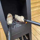 Snobrødspind metal - Træskaft - 1 meter - Linå