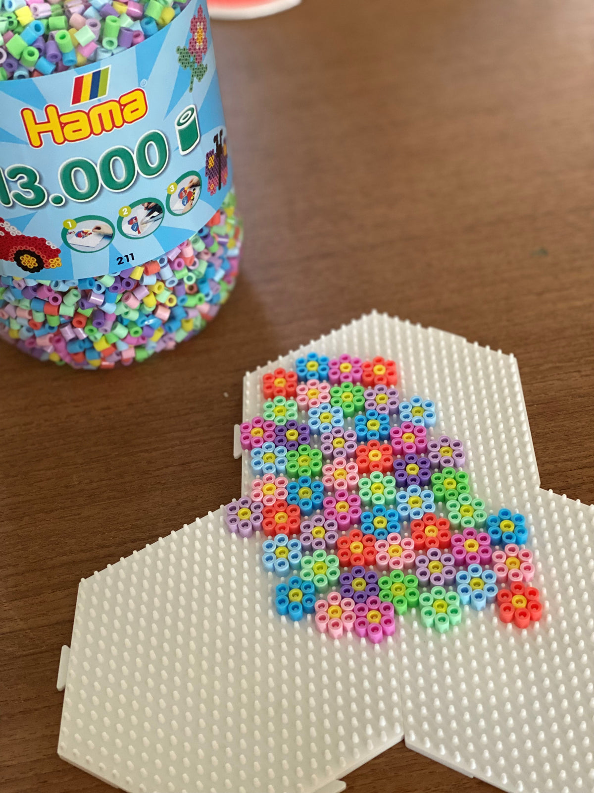 Hama – Pot De 13000 Perles à Repasser Midi – Mélange Pastel – Loisir Créatif Pour Enfants Dès 5 Ans – Développe Créativité Et Dextérité