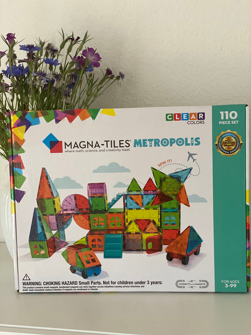 Magna-Tiles Metropolis - 110 dele - Transparent.