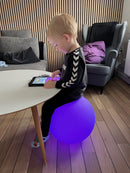 Kugle med LED lys - 16 farver - Ø:40 cm - inkl fjernbetjening.