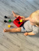 BRIO 30148 - Puttekasse i træ - Rød - Fra 1 år