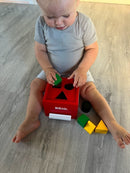 BRIO 30148 - Puttekasse i træ - Rød - Fra 1 år