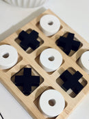 Luksus Kryds Og Bolle Spil i træ -  21 x 21 cm