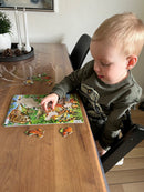 Larsen Puslespil - 2 stk i sæt - Jungledyr-tema
