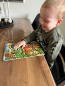 Larsen Puslespil - 2 stk i sæt - Jungledyr-tema