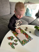Larsen Puslespil - 2 stk i sæt - Jungledyr-tema
