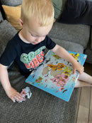 Puslespil i Pap fra Larsen - Dyr i Verden - 28 brikker.