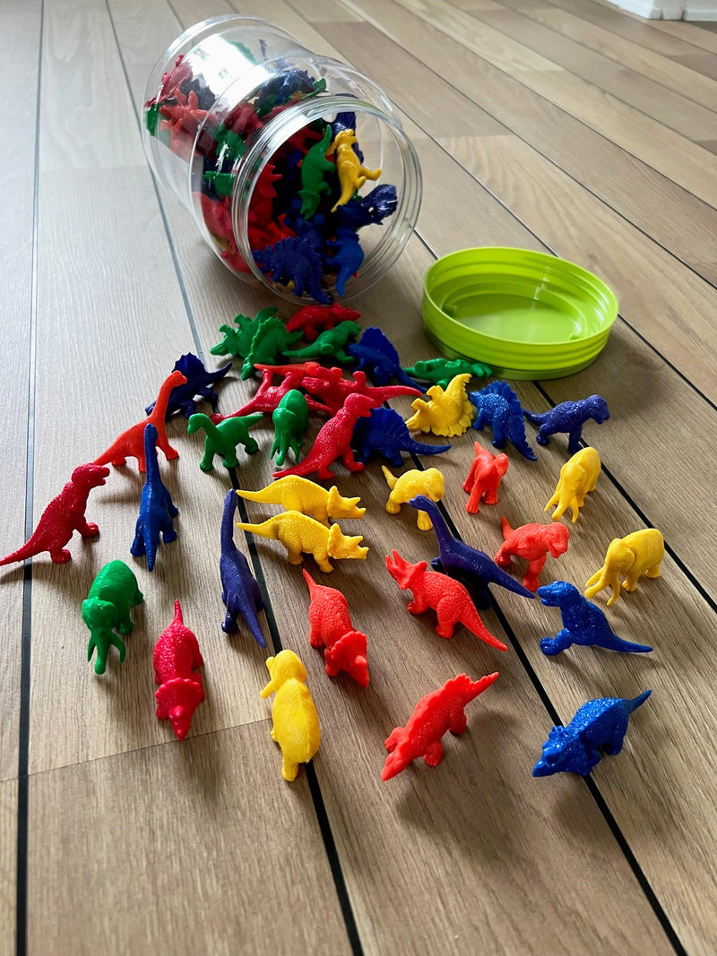 Learning Resources - Dinosaur-figurer i plast - 108 stk