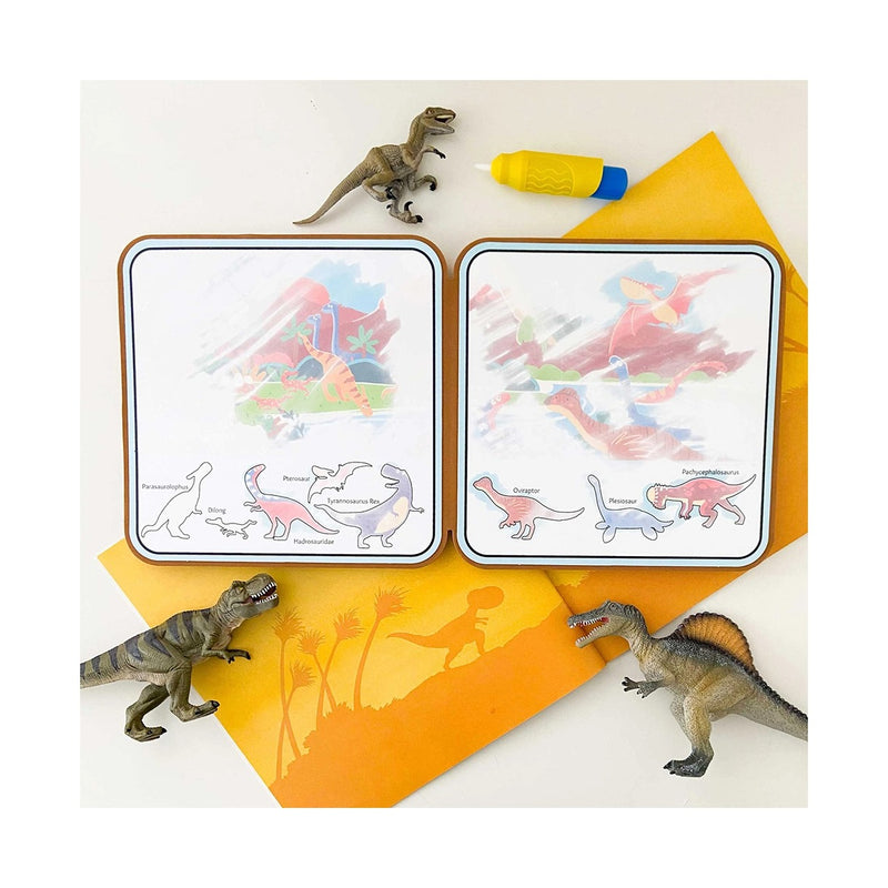 mierEdu - Mal med vand malebog - Dinosaurer