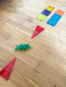 Magna-Tiles Dyr & Figurer - 75 stk. transparent.