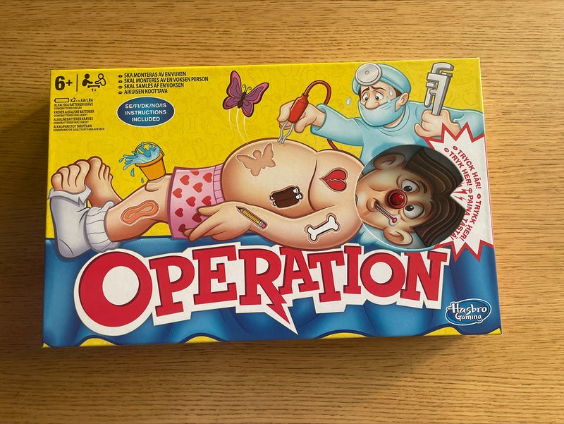 Operation! spillet for 1-6 spillere - Hasbro Gaming - Fra 6 år.
