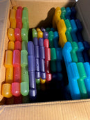 Gennemsigtig Gigant Polydron sæt 60 dele