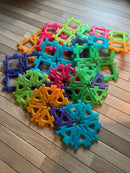 Gennemsigtig Gigant Polydron sæt 60 dele