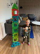 Gennemsigtig Gigant Polydron sæt 60 dele