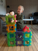 Gennemsigtig Gigant Polydron sæt 60 dele