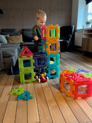 Gennemsigtig Gigant Polydron sæt 60 dele