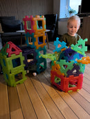 Gennemsigtig Gigant Polydron sæt 60 dele