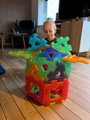 Gennemsigtig Gigant Polydron sæt 60 dele