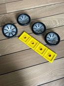 Polydron Hjulsæt til magnetiske polydroner - 8 dele.