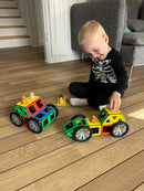 Polydron Magnetisk Hjulsæt - 92 dele - Fra 3 år