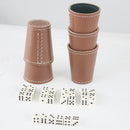Spillesæt med 30 terninger og 5 raflebægre.