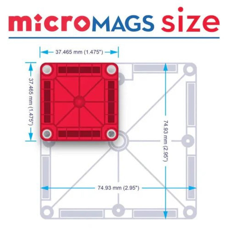 Magna-Tiles - microMAGS sæt - 178 dele - Billede 1