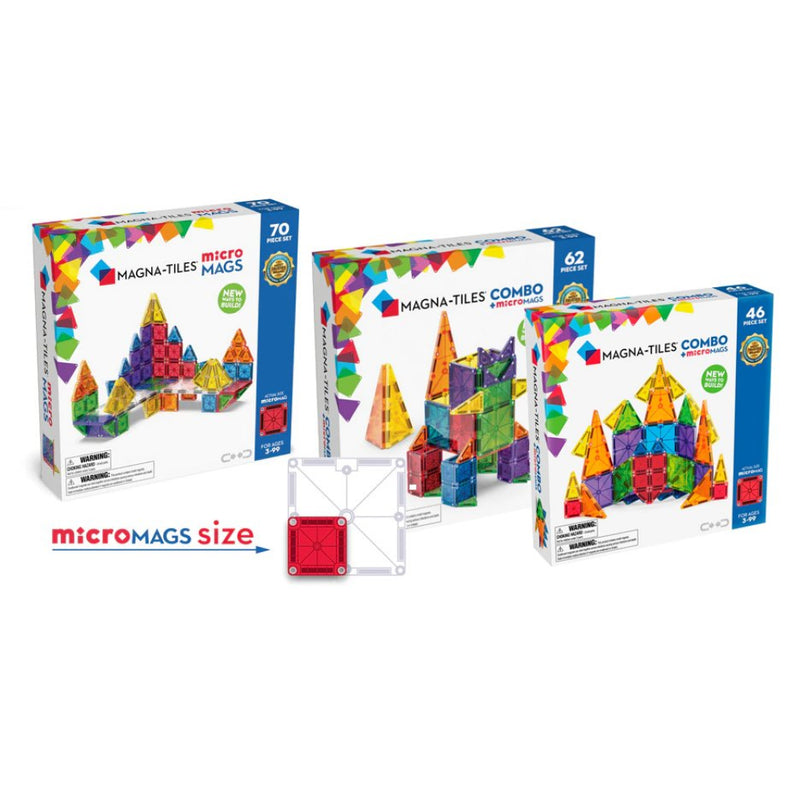 Magna-Tiles - microMAGS sæt - 178 dele - Billede 1