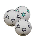 Fodbold i gummi - 3 stk - Str. 5 / Ø:21 cm - Vægt 400 gram.