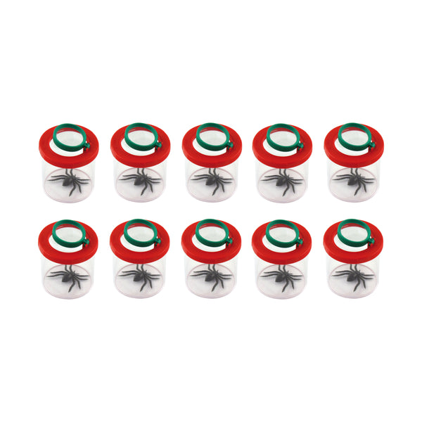 Et sæt med 10 stk. insektglas.