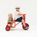 Rose Mellem Ladcykel - Massive gummidæk - fra 4-10 år.