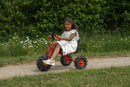 Stor Rose 3-hjuler med Traktordæk og Plastsæde - for 4-10 år