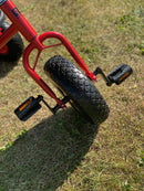 Stor Rose 3-hjuler med ballondæk og plastsæde - for 4-10 år