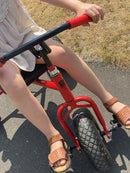 Stor Rose 3-hjuler med ballondæk og plastsæde - for 4-10 år