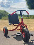 Stor Rose 3-hjuler med ballondæk og plastsæde - for 4-10 år