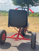 Stor Rose 3-hjuler med ballondæk og plastsæde - for 4-10 år