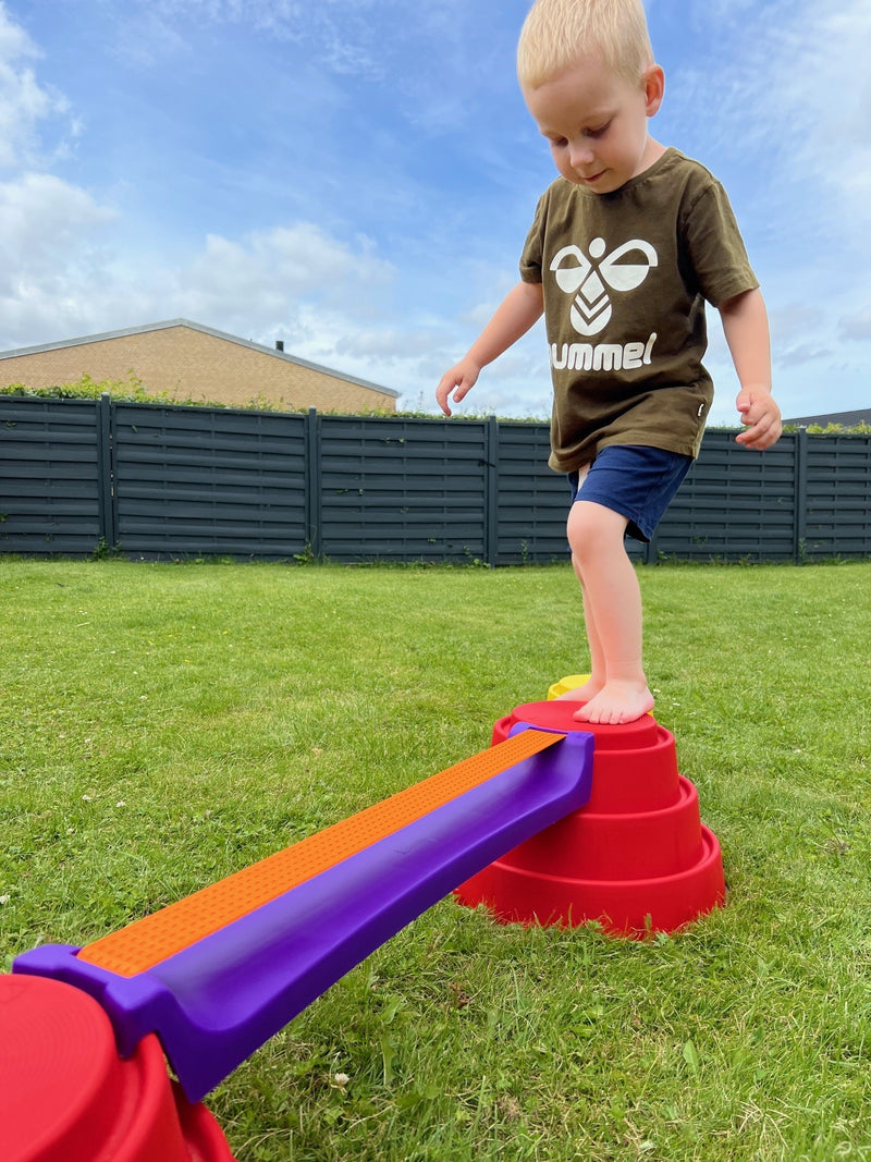 Gonge Build-N-Balance Balancetopsæt med Slack Line - H:24 cm.