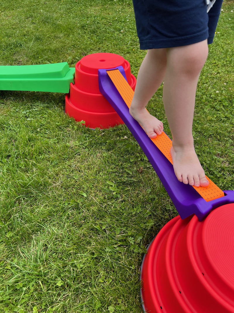 Gonge Build-N-Balance Balancetopsæt med Slack Line - H:24 cm.