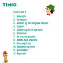 TIMIO Disksæt 3 - 8 sprog - 5 discs (DK/UK)