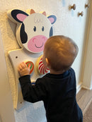 Aktivitetstavle i træ - Ko - Fra 18 mdr.