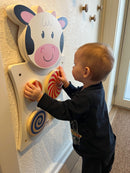 Aktivitetstavle i træ - Ko - Fra 18 mdr.